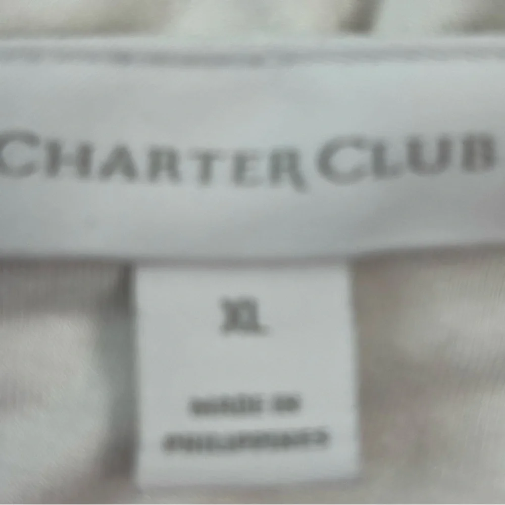 Charter Club XL Tiered Eyelet Sleeveless Classic White Dress - Picture 6 of 7